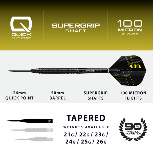 Rzutki Harrows NX-90 PARALLEL 90% steeltip